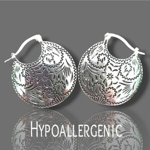 Etched Boho earrings HPOALLERGENIC